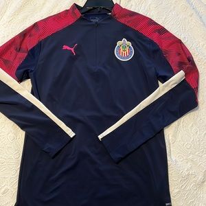 PUMA Men's Soccer Chivas 1/4 Zip Training Top